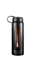 1000ML Heat-Resistant Glass Water Cup Black