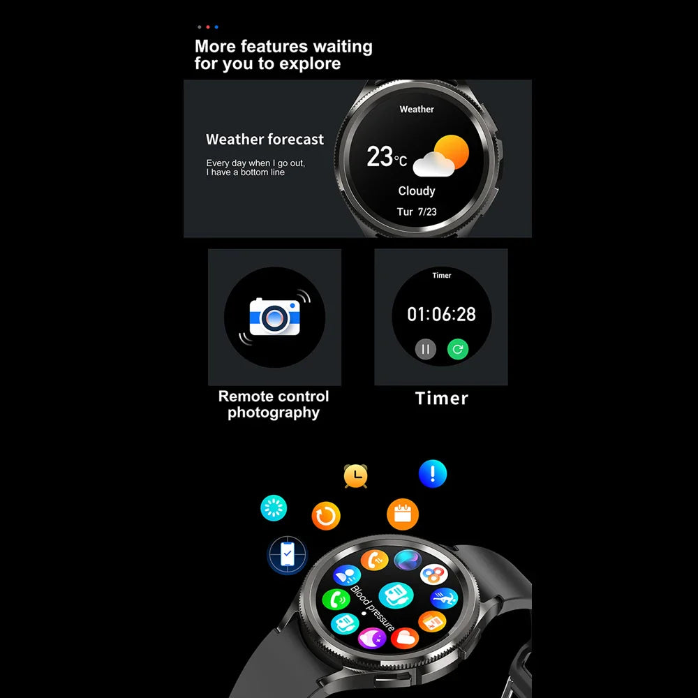 NNEOBA Smart Watch GPS Fitness Tracker Black
