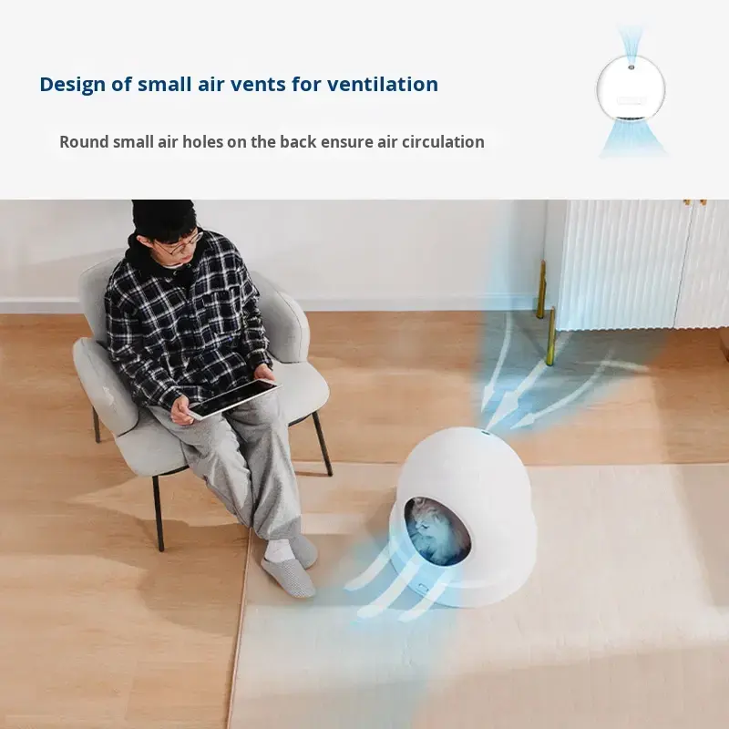 Design of small air vents for ventilation - Round small air holes on the back ensure air circulation