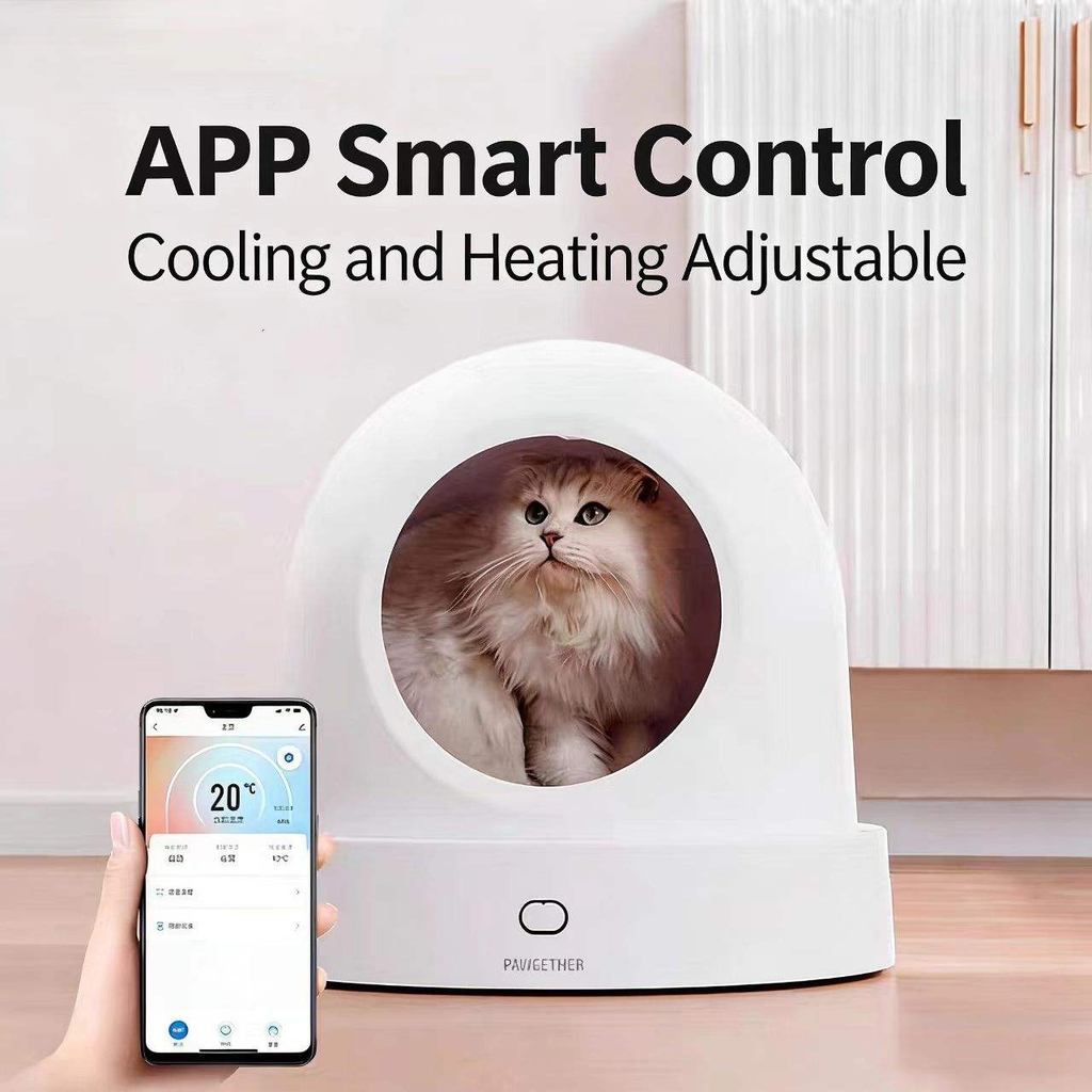 APP Smart Control - Cooling and Heating Adjustable Pet Nest Bed with app temperature control